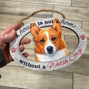 Welsh Corgi Hanging Sign